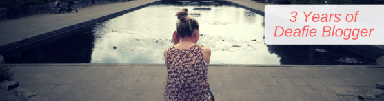 Image of me sitting looking over a large rectangular pond, wearing a floral top, edited with a dark ish filter, with vignette to make it look like a reflection on life style image