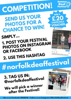 Summer Deaf Festival Photo Competition Poster