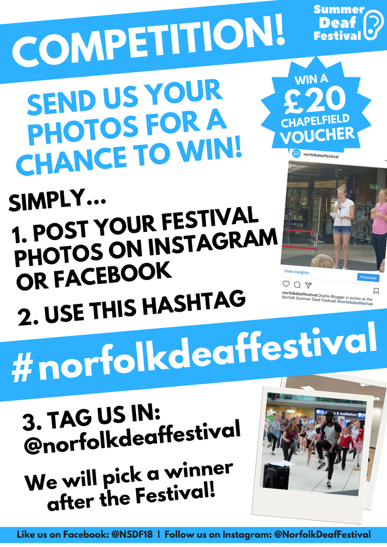 Summer Deaf Festival Photo Competition Poster