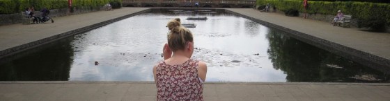 Me sitting down facing a lake contemplating!